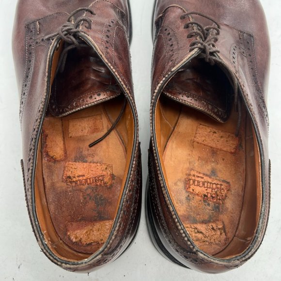 Allen Edmonds Sanford Men`s Size 15 E Leather  Brown Cap Toe Brown Oxford Shoes main image 7